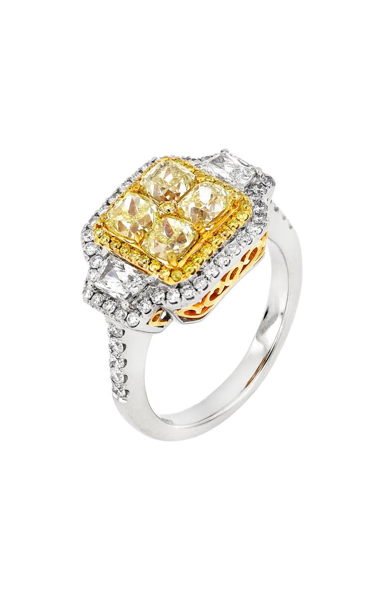 Bony Levy Mix White & Yellow Diamond Ring, Main, color, 18K Yellow Gold