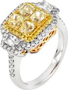 Bony Levy Mix White & Yellow Diamond Ring