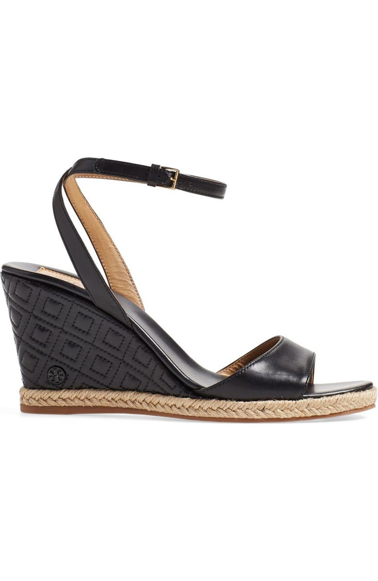 Tory Burch 'Marion' Wedge Sandal, Alternate, color,