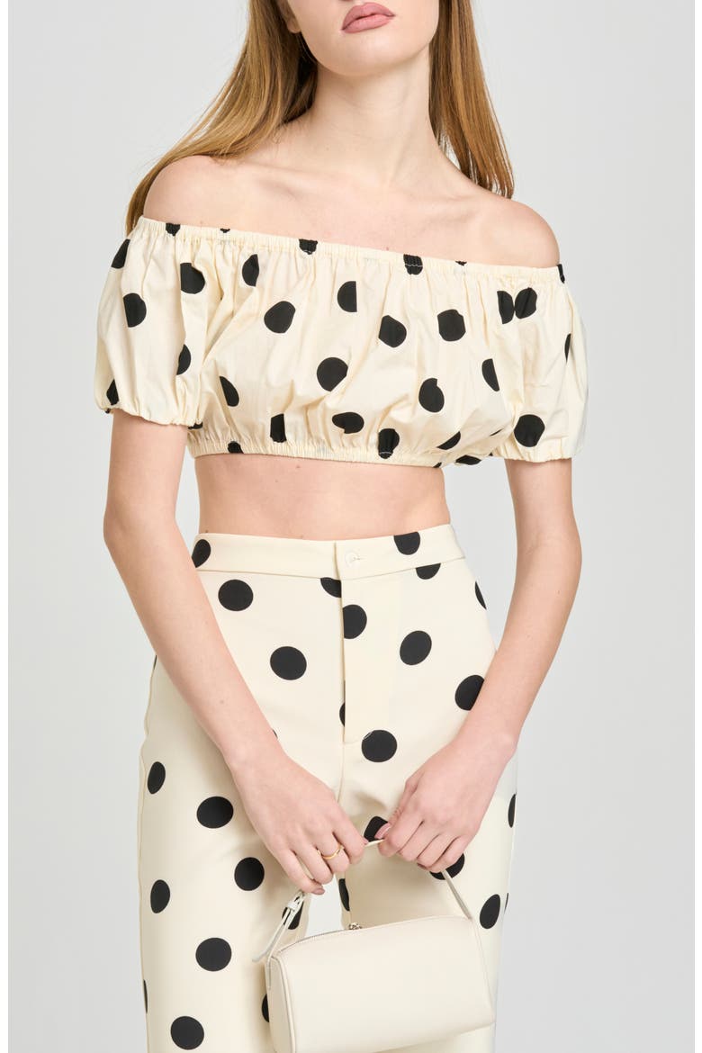 Marcy Polka Dot Capri Pants, Alternate, color, ANT IVORY POLKA DOT