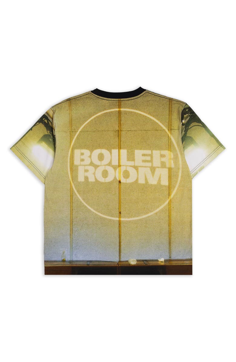 PLEASURES x Boiler Room Venue Print Oversize Cotton T-Shirt, Alternate, color, Multi
