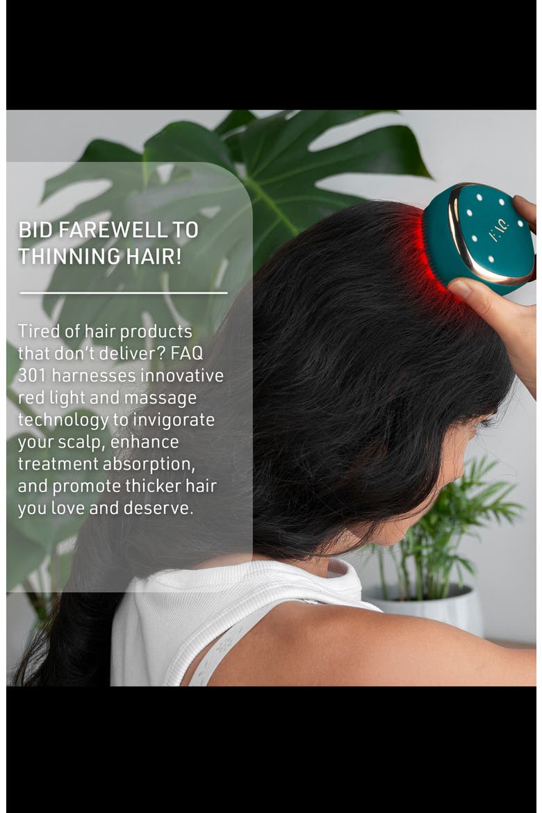 FAQ™ 301 LED Hair Strengthening Scalp Massager, Alternate, color, BLUE