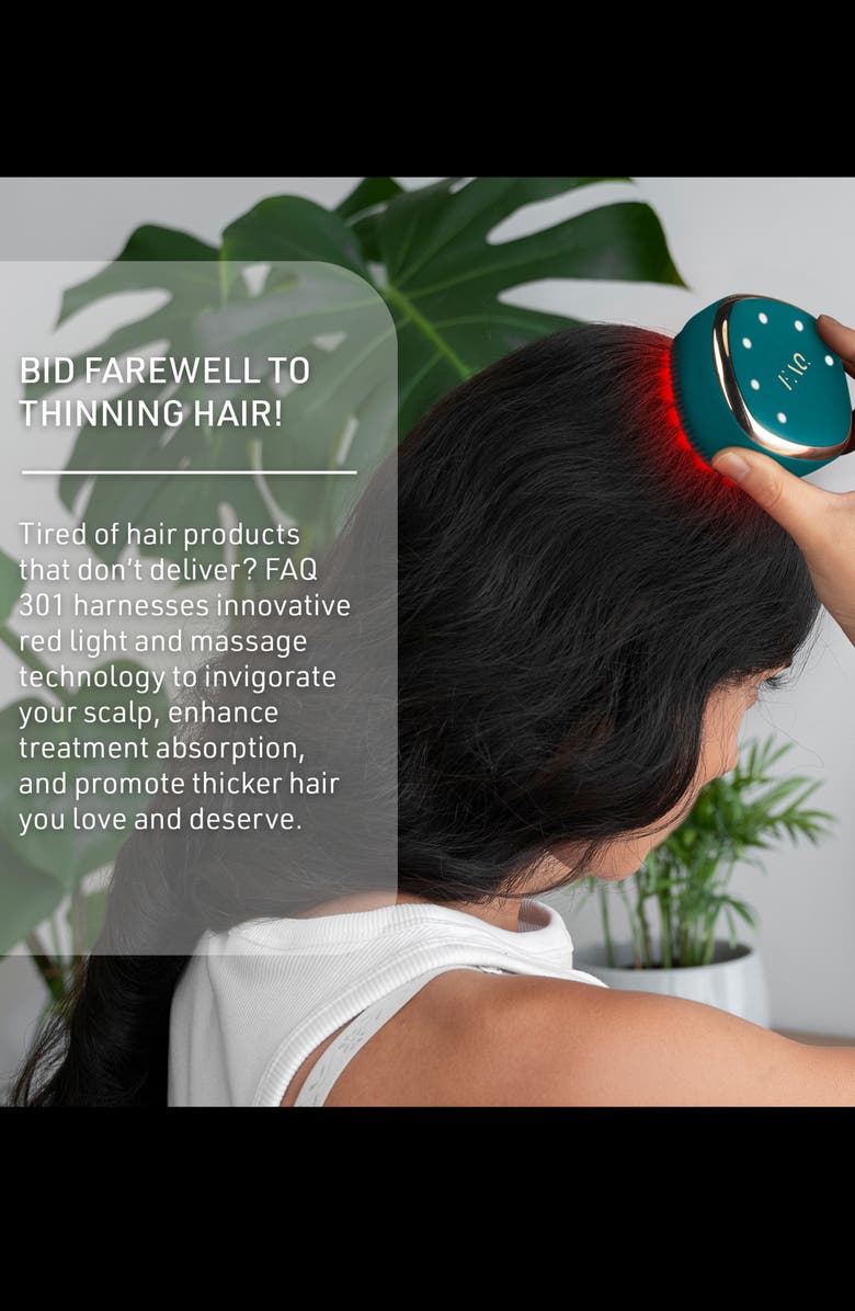 FOREO FAQ<sup>™</sup> 301 LED Hair Strengthening Scalp Massager, Alternate, color, Blue