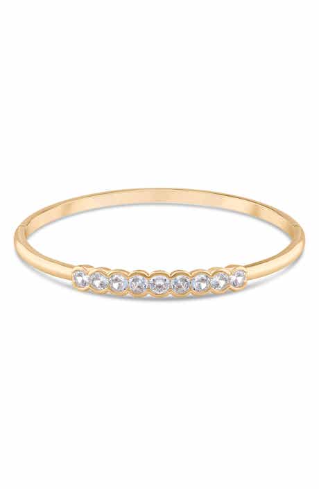 JARDIN Crystal Inlay Bangle Bracelet