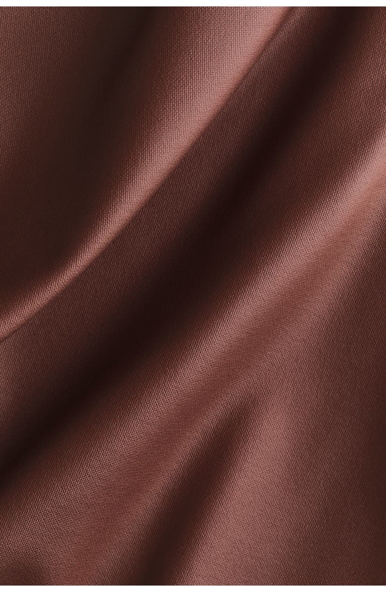 H&M Coated Jersey Top, Alternate, color, Dark Brown