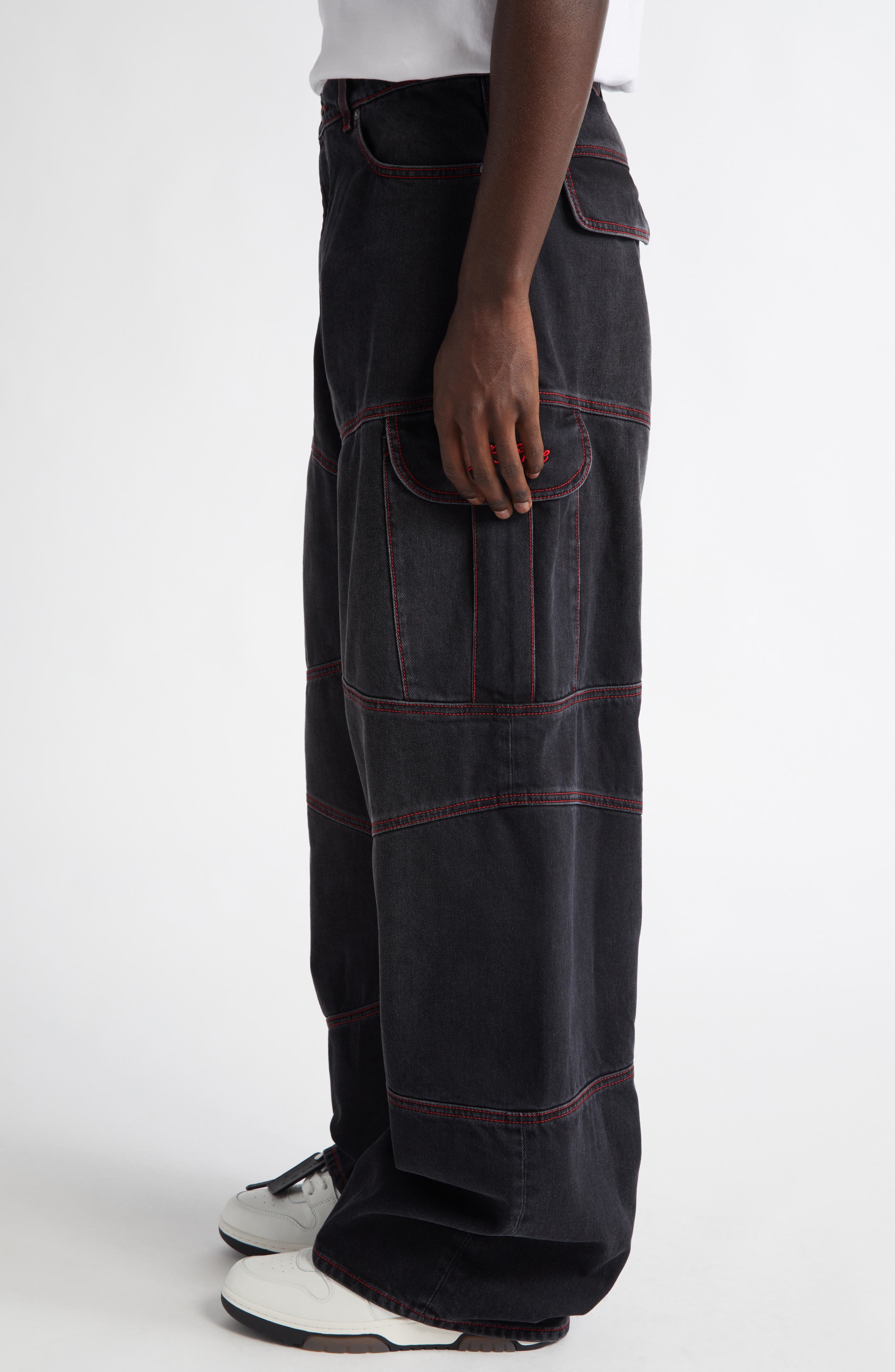 Off-White Script Samurai Straight Leg Jeans (Men) | Nordstromrack