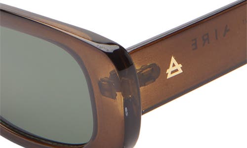 Aire Ceres 51mm Rectangular Sunglasses In Khaki/green Mono