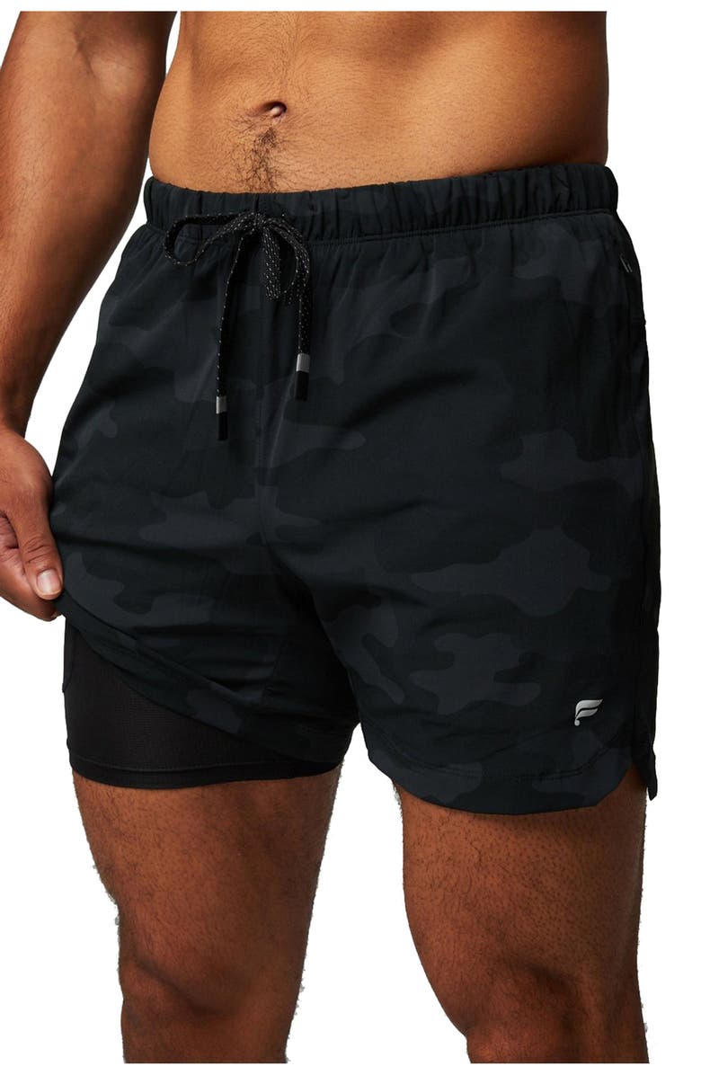 Fabletics Men's The 5" One Short, Main, color, Black Tactical Camo