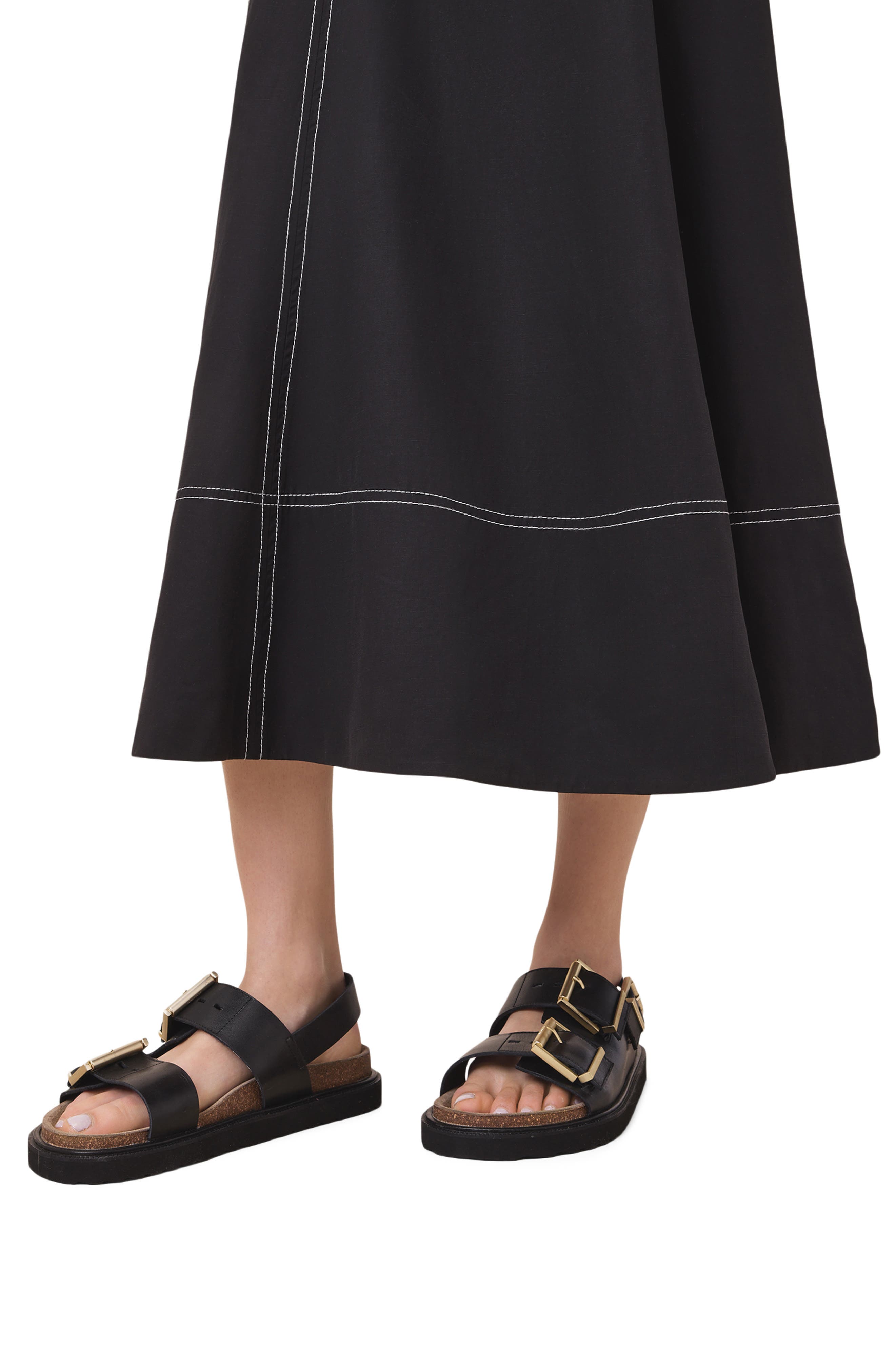 Isla Slingback Sandal, Alternate, color, BLACK