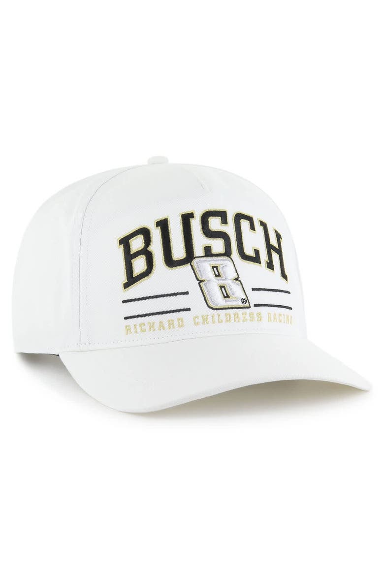 Men's '47  White Kyle Busch  Roscoe Hitch Adjustable Hat, Alternate, color, White
