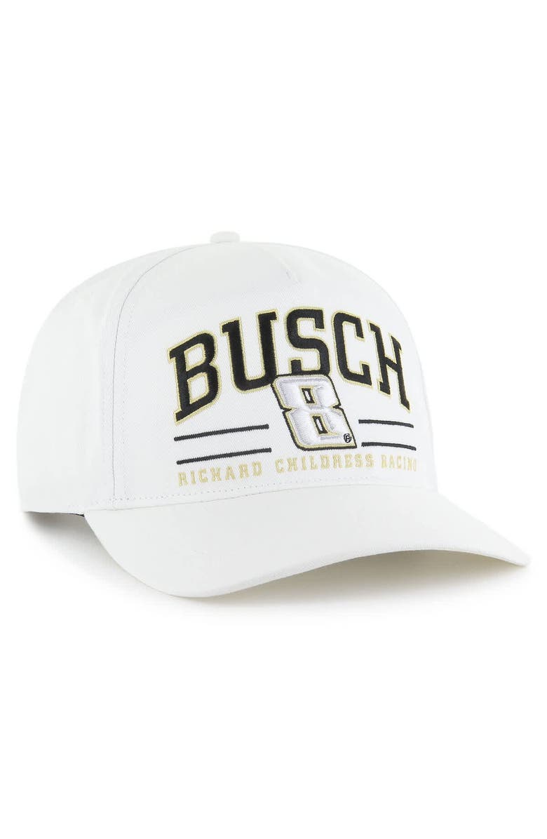 '47 Men's '47 White Kyle Busch Roscoe Hitch Adjustable Hat, Alternate, color, White