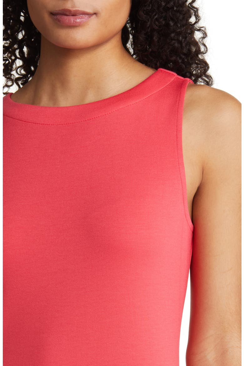 Sleeveless Sheath Minidress, Alternate, color, TEABERRY