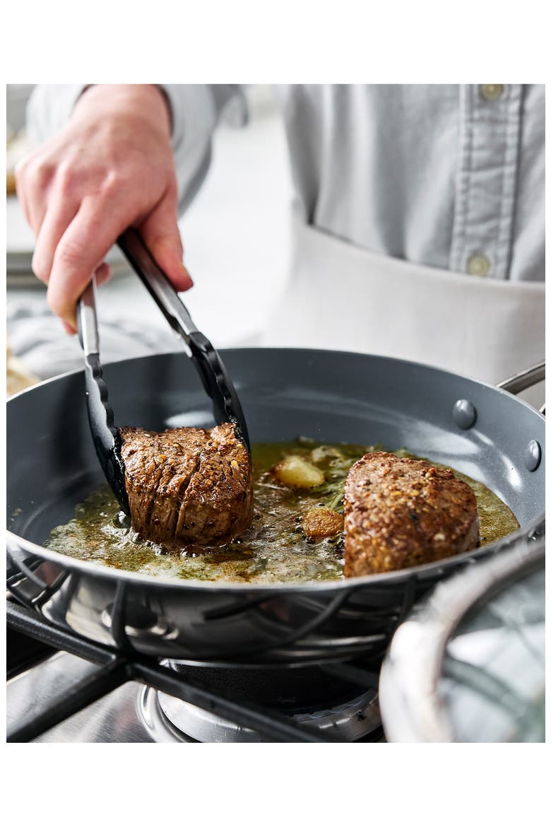Valencia Stainless Steel Nonstick Fry Pan, Alternate, color, STAINLESS STEEL
