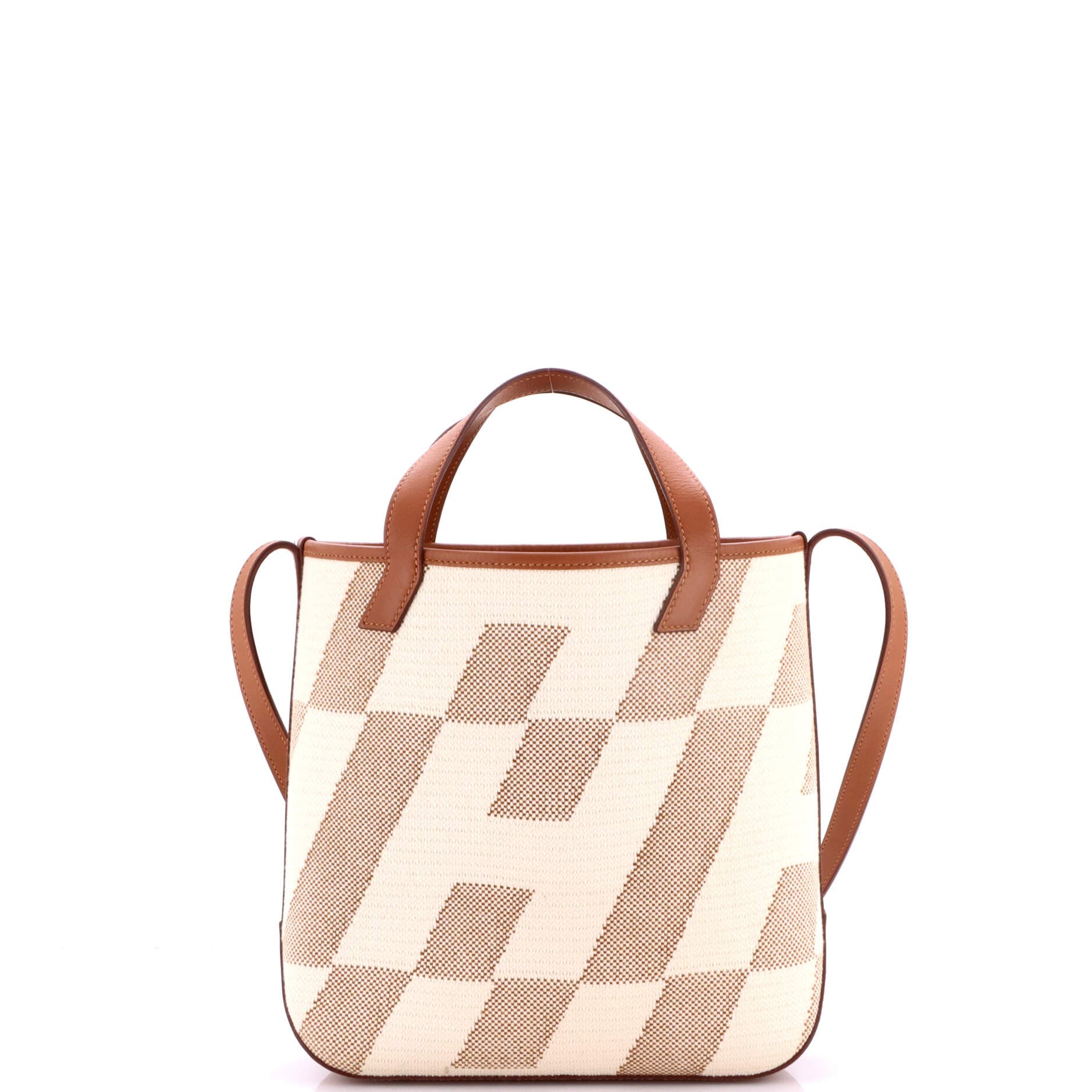 Pre-Owned Hermes Cabas H en Biais Tote Canvas with Leather 27, Alternate, color, Gold