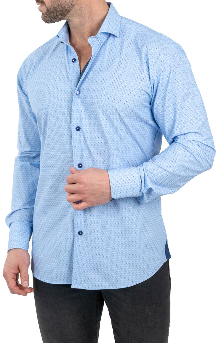 Maceoo Einstein Stretch Dandy Button-Up Shirt, Alternate, color, 