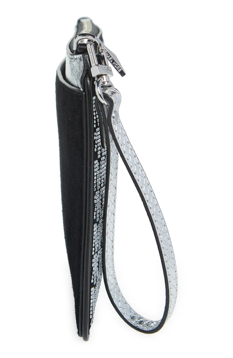 MICHAEL Michael Kors Large Jet Set Charm Leather Wristlet, Alternate, color, 