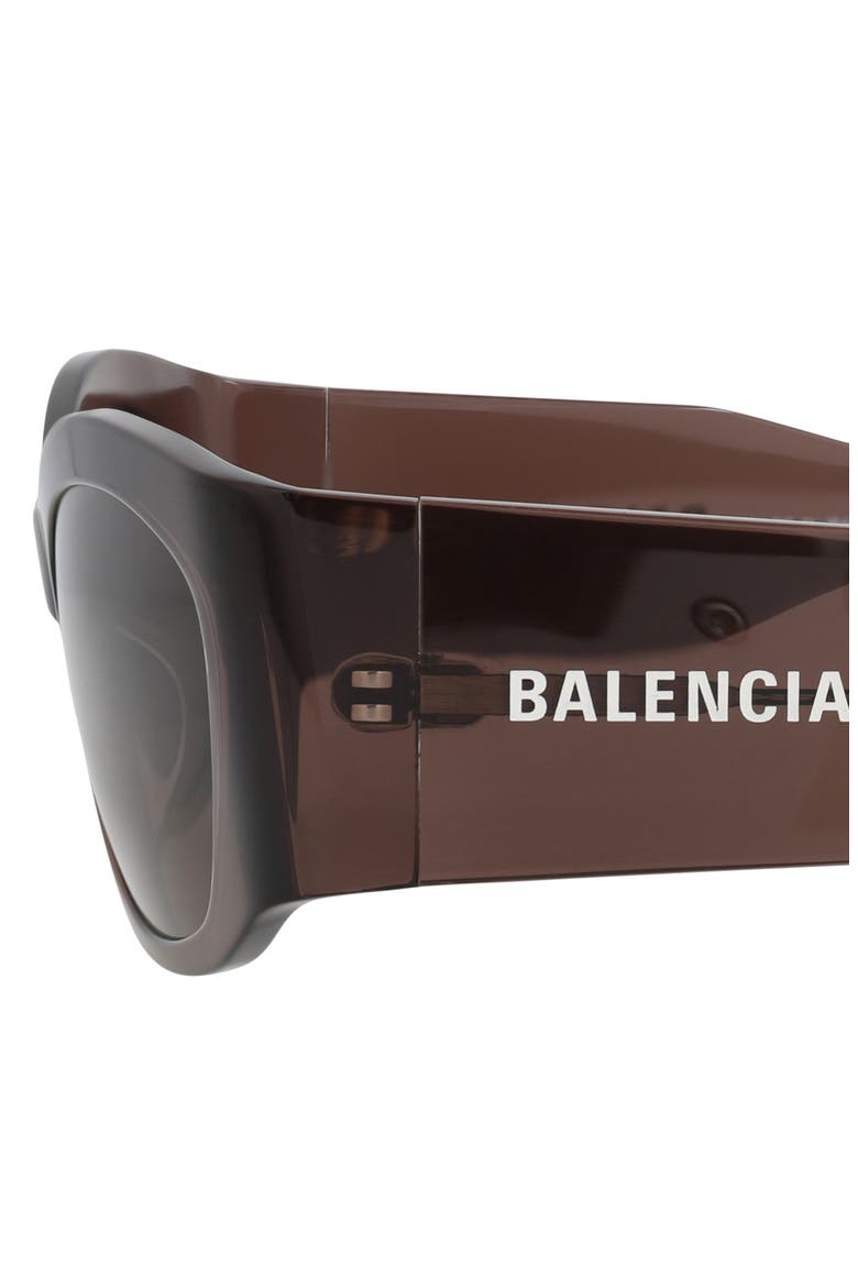 56mm Square Sunglasses, Alternate, color, BROWN BROWN GREY