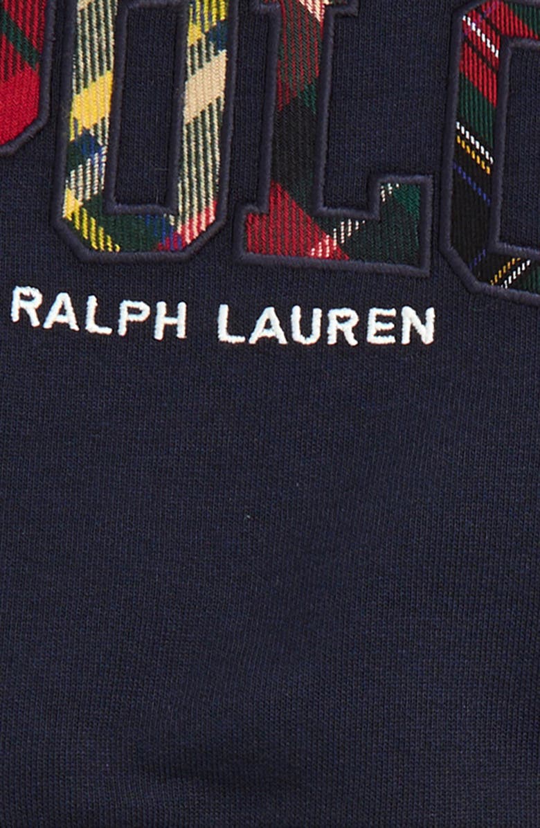Ralph Lauren Fleece Graphic Sweatshirt & Sweatpants Set, Alternate, color, 