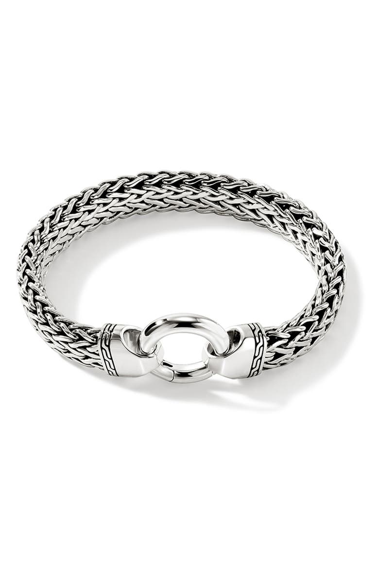 John Hardy Flat Chain Bracelet, Main, color, Silver