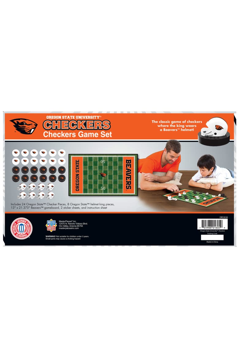 Oregon State Beavers Checkers Board Game, Alternate, color, Multicolor