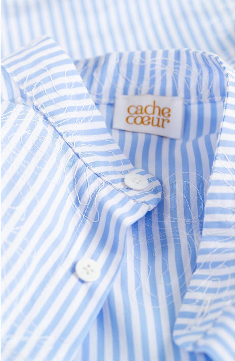 Cache Coeur Camille Pregnancy shirt, Alternate, color, Blue