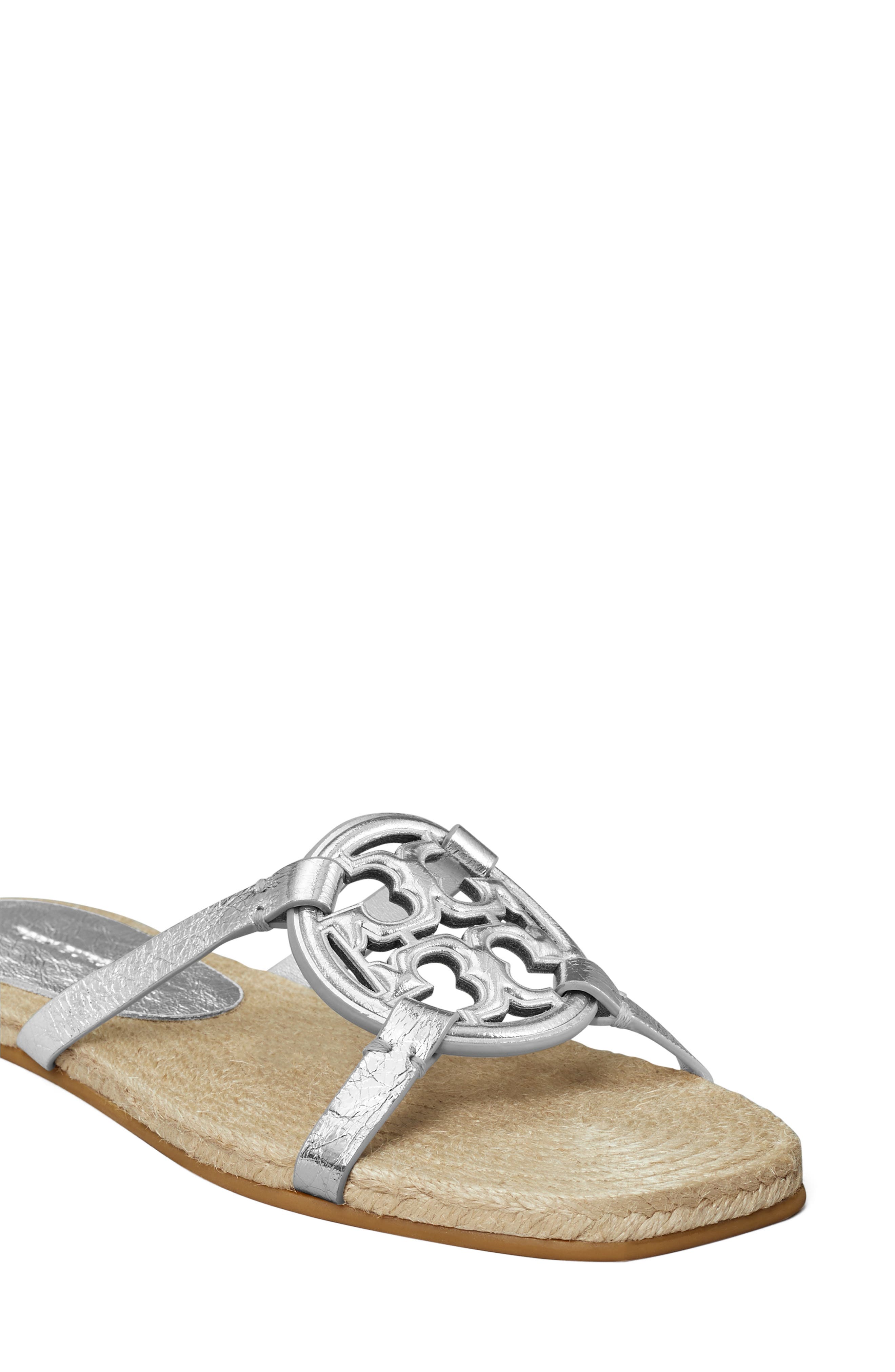 Tory Burch Bombé Miller Espadrille Slide Sandal, Alternate, color, 