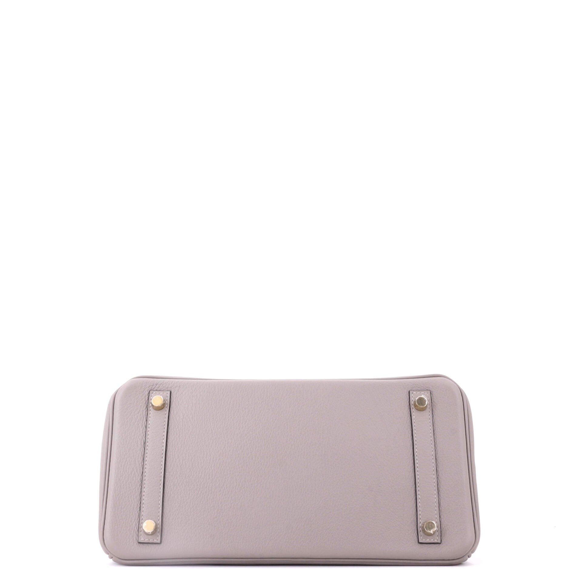 Birkin Handbag Grey Novillo with Gold Hardware 30, Alternate, color, Grey