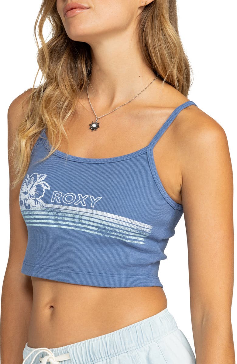Roxy Hibiscus Stripe Dive Tank, Alternate, color, Coastal