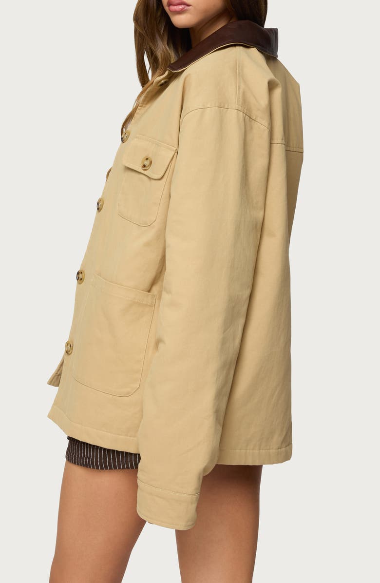 EDIKTED Harper Barn Coat, Alternate, color, Camel