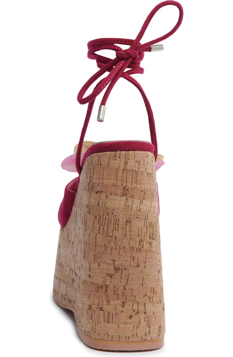 AZALEA WANG Daleyza Ankle Wrap Platform Wedge Sandal, Alternate, color,