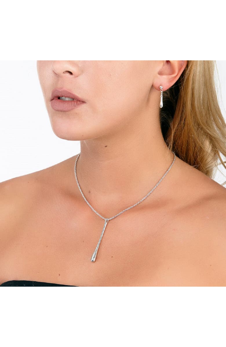 Lucy Quartermaine 32" Long Drop Pendant, Alternate, color, Sterling Silver