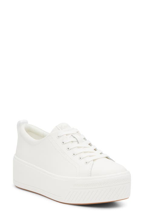 Platform keds white on sale