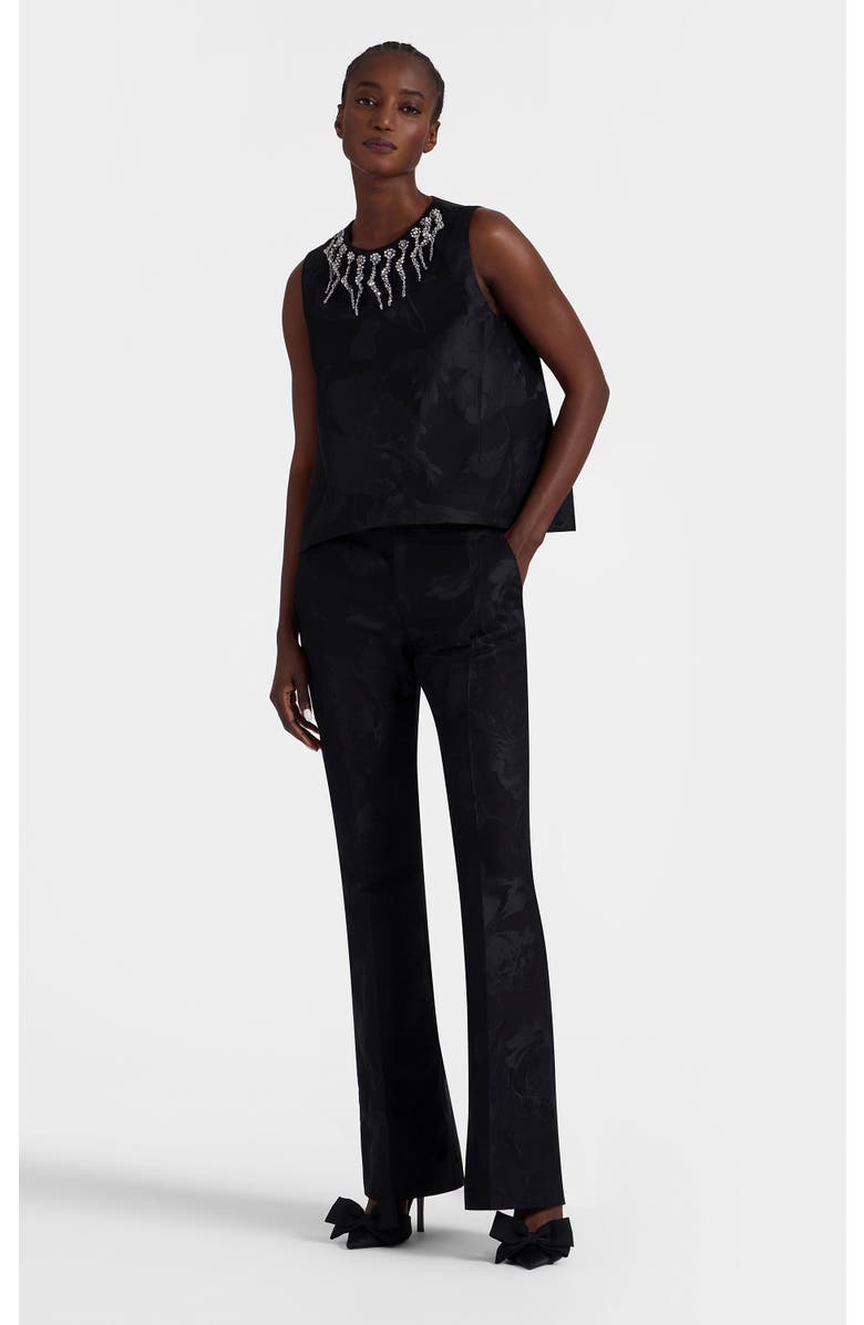 La DoubleJ Saturday Night Pants Sylph Jacquard Black, Main, color, Sylph Jacquard Black