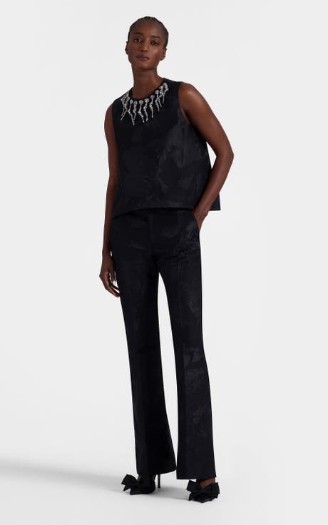 Saturday Night Pants Sylph Jacquard Black