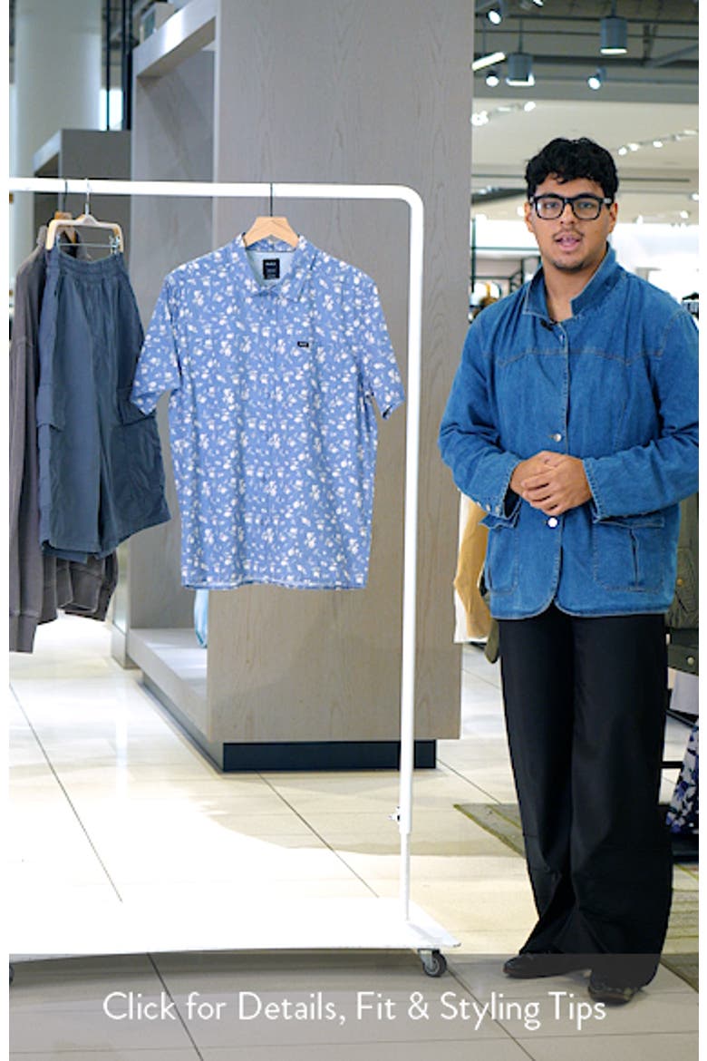 Breezy Floral Short Sleeve Button-Up Shirt video