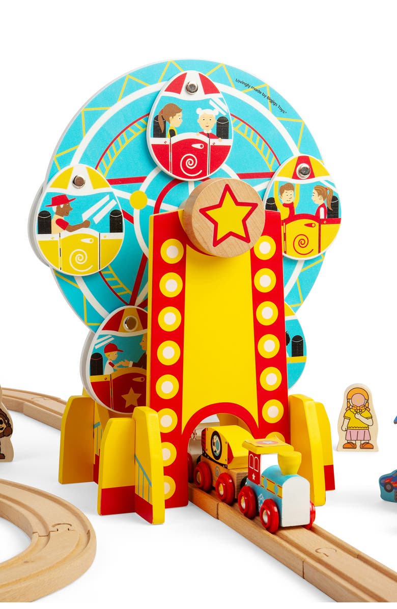 Bigjigs Rail Ferris Wheel, Alternate, color, Multicoloured