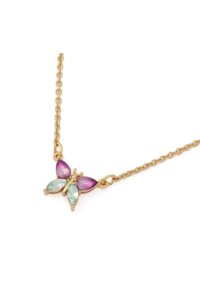 Kurt Geiger London Butterfly Pendant Necklace, Alternate, color, Pink