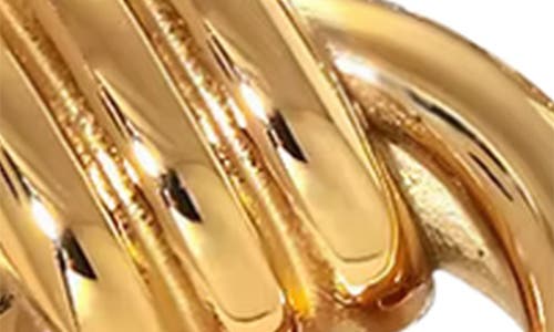 Macrae & Co . Doorknocker Stud Earrings In Gold