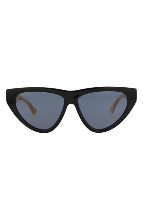 58mm Cat Eye Sunglasses