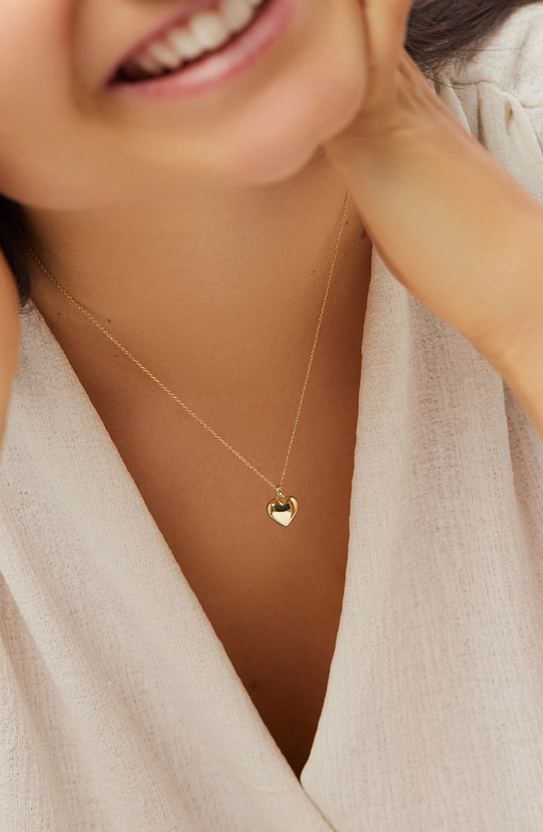 Ana Luisa Gold Heart Necklace - Lev Small, Alternate, color, Gold