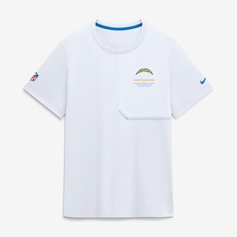 Men's Nike White Los Angeles Chargers Sideline UV Dri-FIT Coaches Shirt