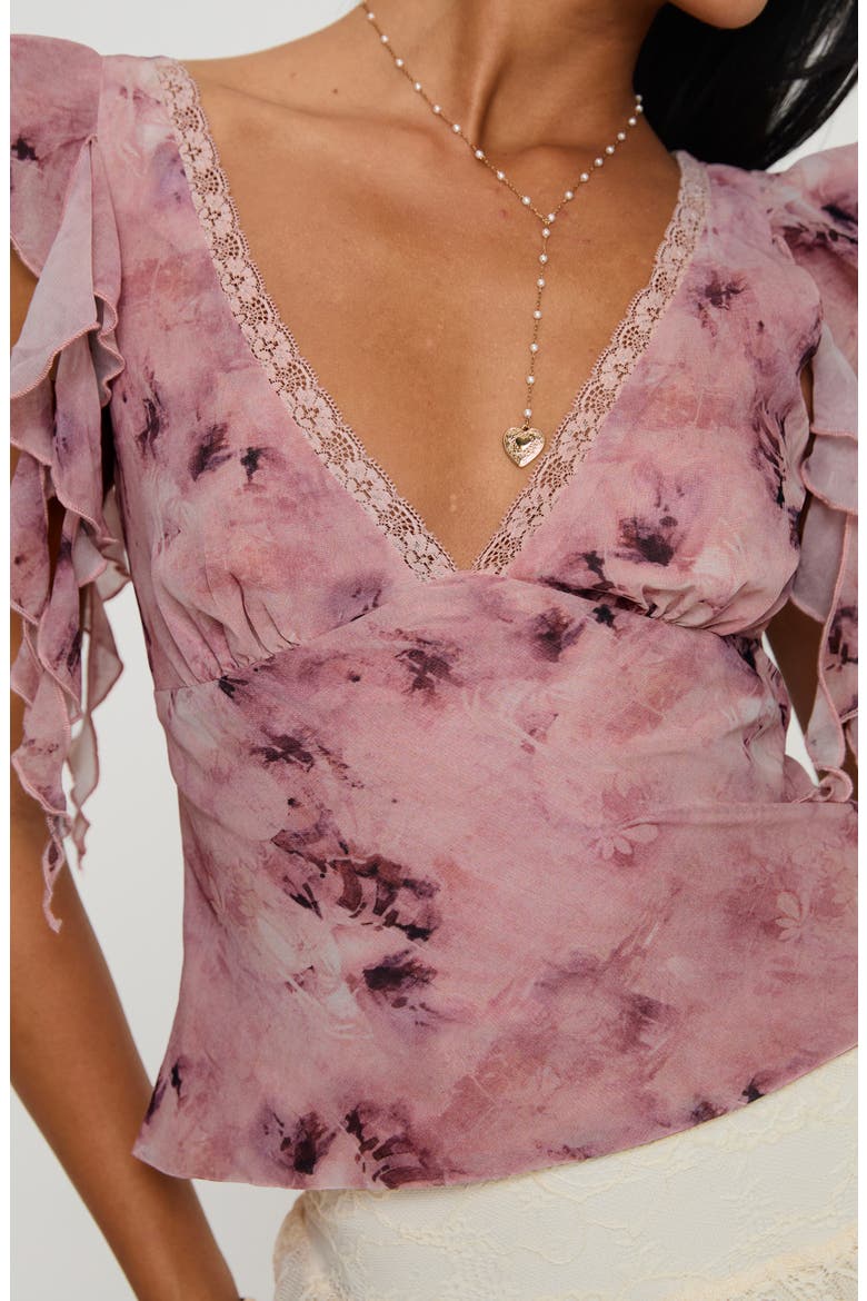 Miztry Ruffle Top, Alternate, color, PINK