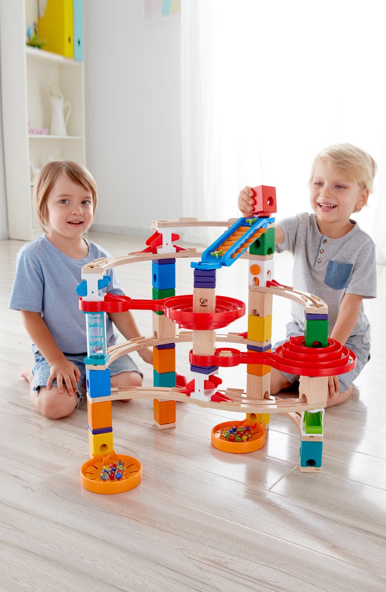 Hape Quadrilla Super Spirals Marble Run, Alternate, color, Multi
