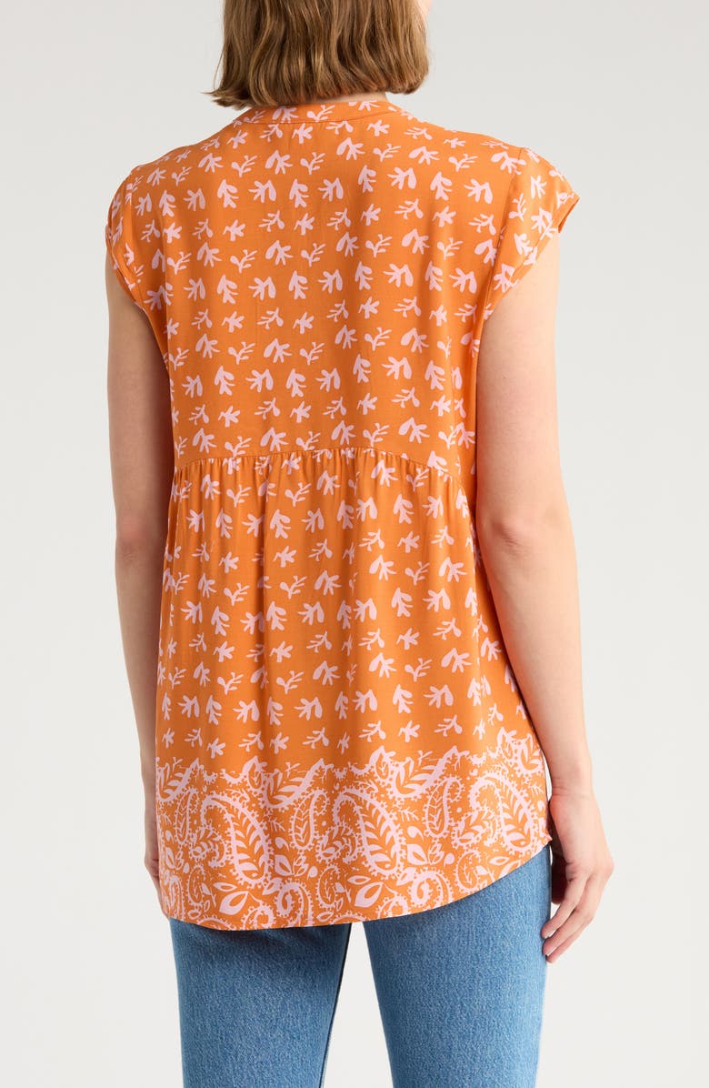 DR2 by Daniel Rainn Tie Neck Flounce Back Top, Alternate, color, 