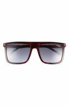 Carrera Eyewear 58mm Flat Top Rectangular Sunglasses