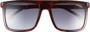 Carrera Eyewear 58mm Flat Top Rectangular Sunglasses