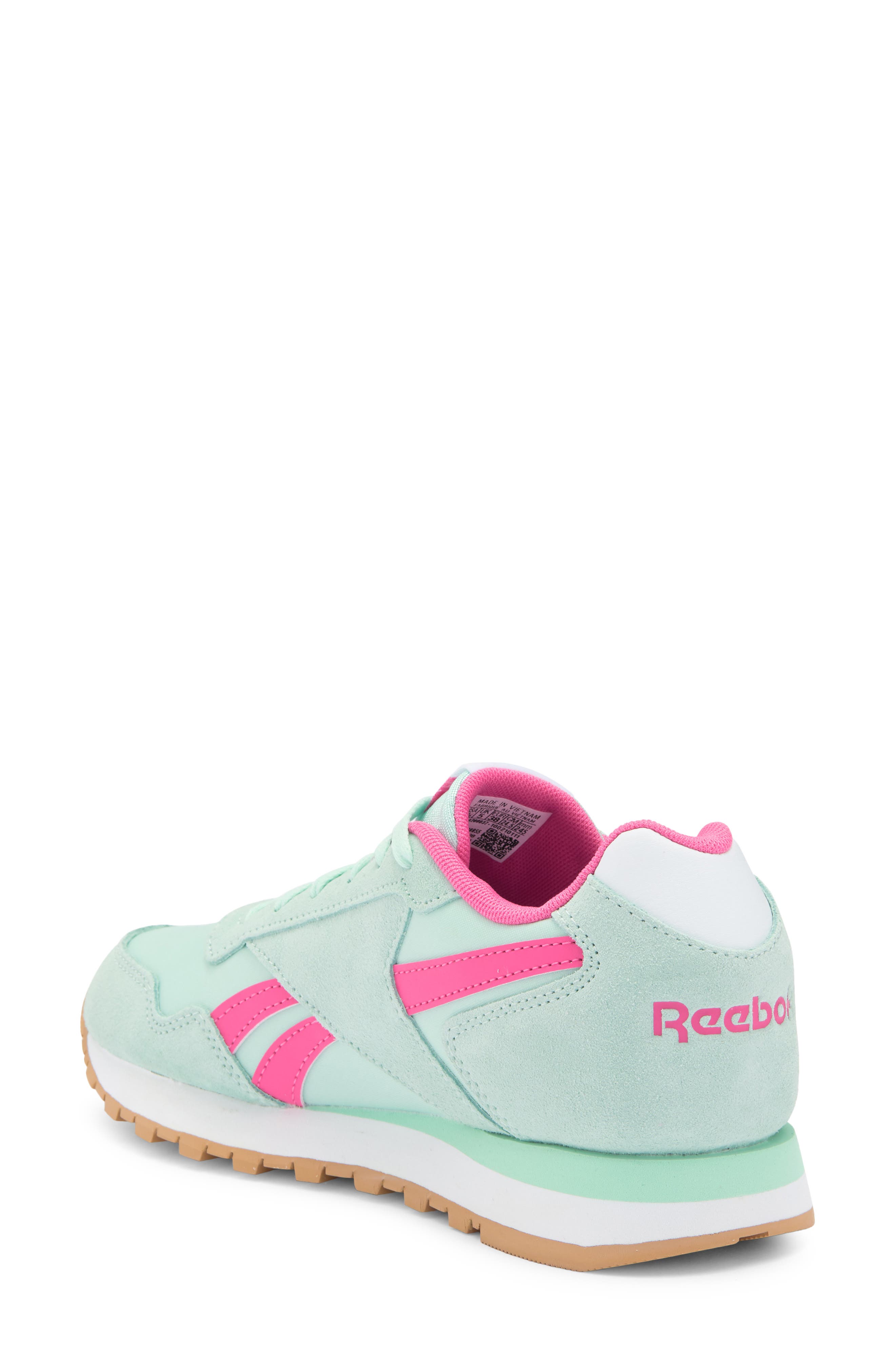 Reebok Glide Sneaker, Alternate, color, Aqua Pink White