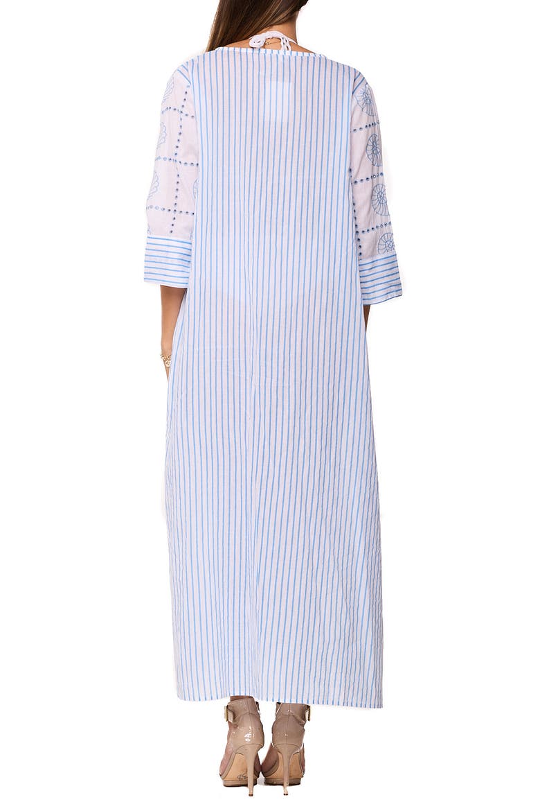 Longline Cover-Up Duster, Alternate, color, WHITE