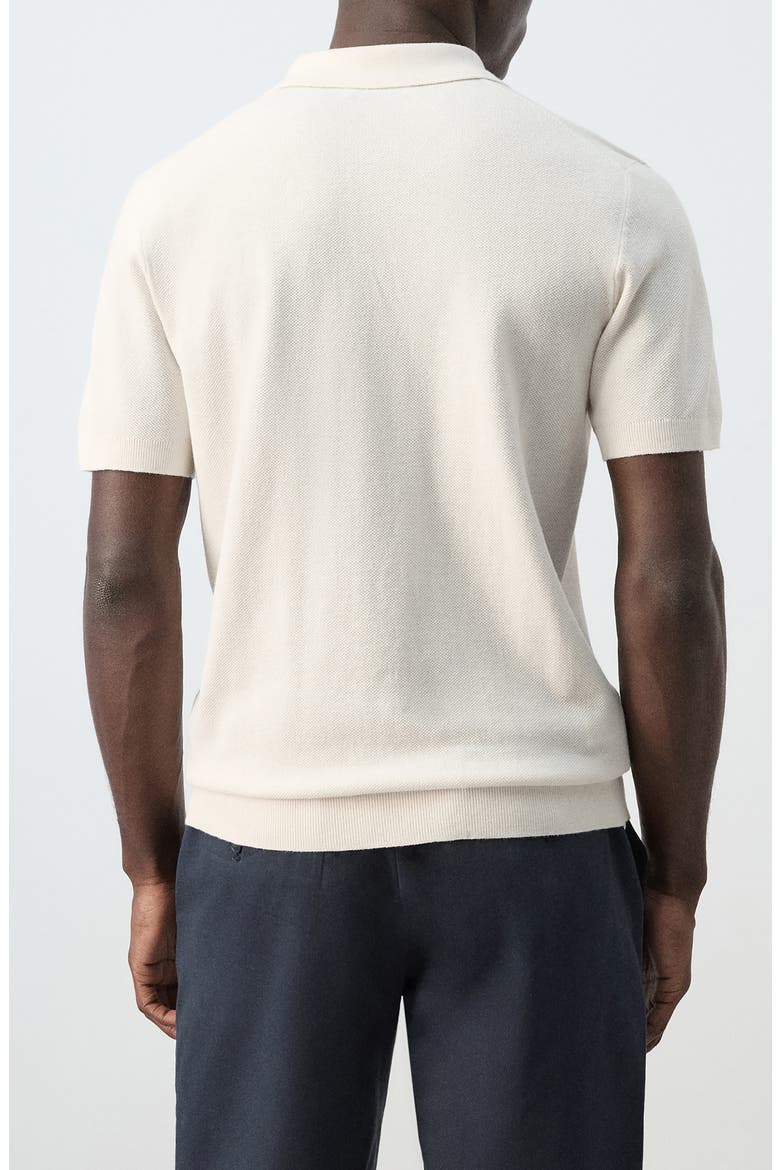 Fine Knit Polo, Alternate, color, IVORY WHITE
