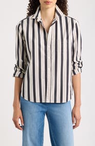 Frank & Eileen Eileen Relaxed Striped Button-Up Shirt